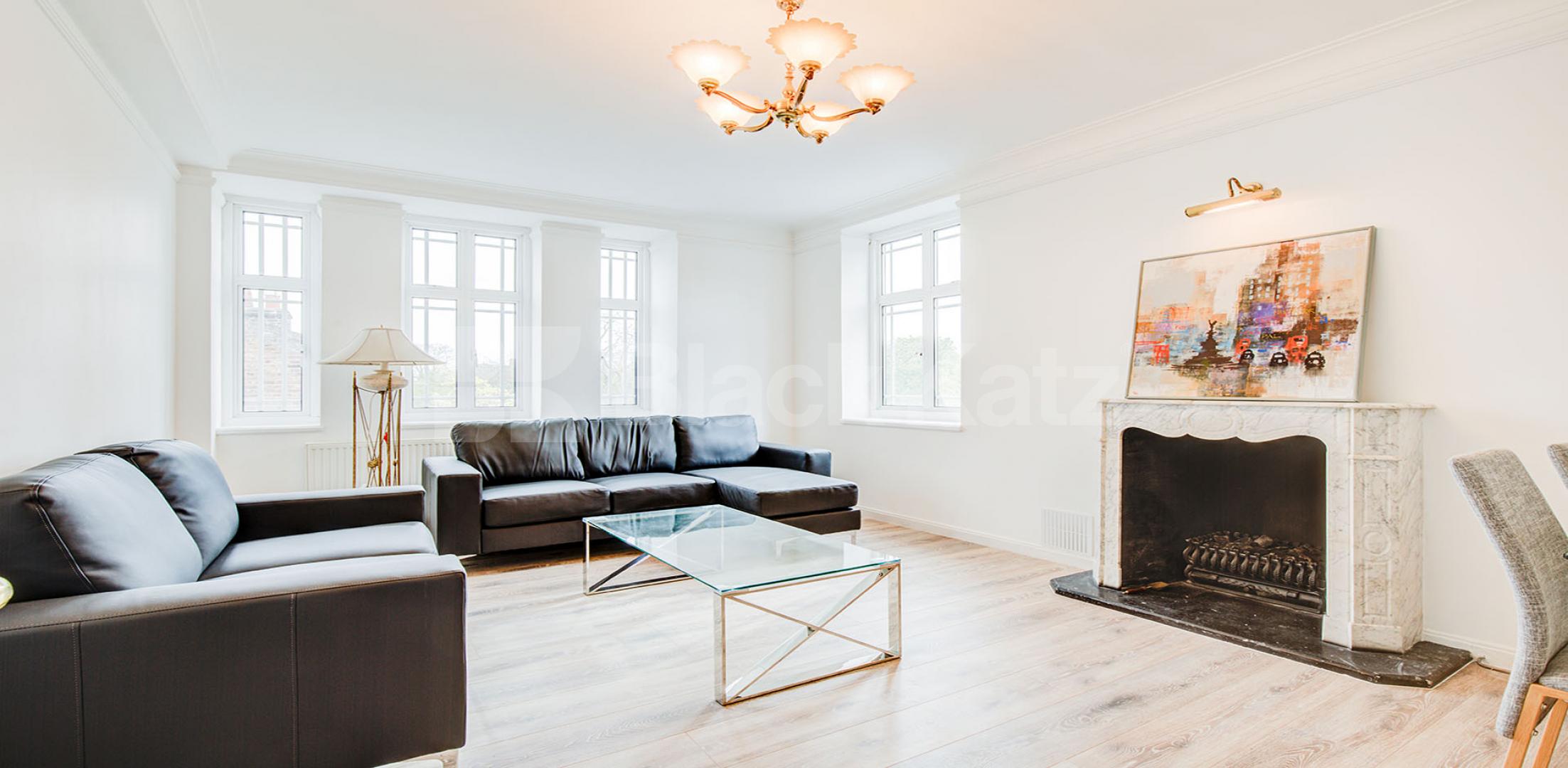 			3 Bedroom, 1 bath, 1 reception Apartment			 Edwardes Square , HIGH STREET KENSINGTON 